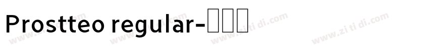 Prostteo regular字体转换